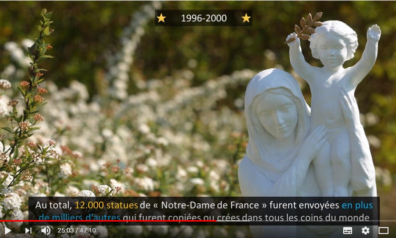 12 000 statues de notre dame de france furent envoyees en plus de milliers d autres dans tous les coins du monde