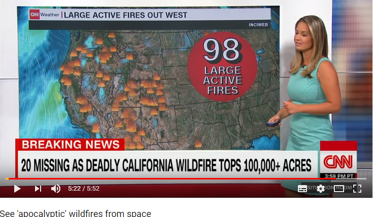 98 large active fires in california san francisco 31 7 2018