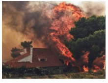 Incendie en grece leoforos marathonas a mati