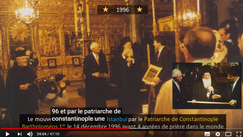 Les vierges pelerines benies par le pape jean paul 2 en 1996 et apres par le patriarche de constantinople