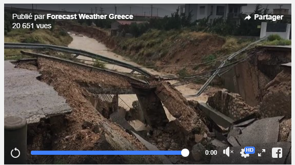 Pont qui relie l ancienne route d athenes a corinthe effondrement 30 9 2018