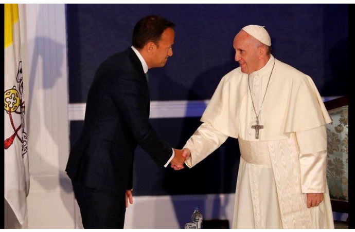 Reception du pape en irlande 25 8 2018