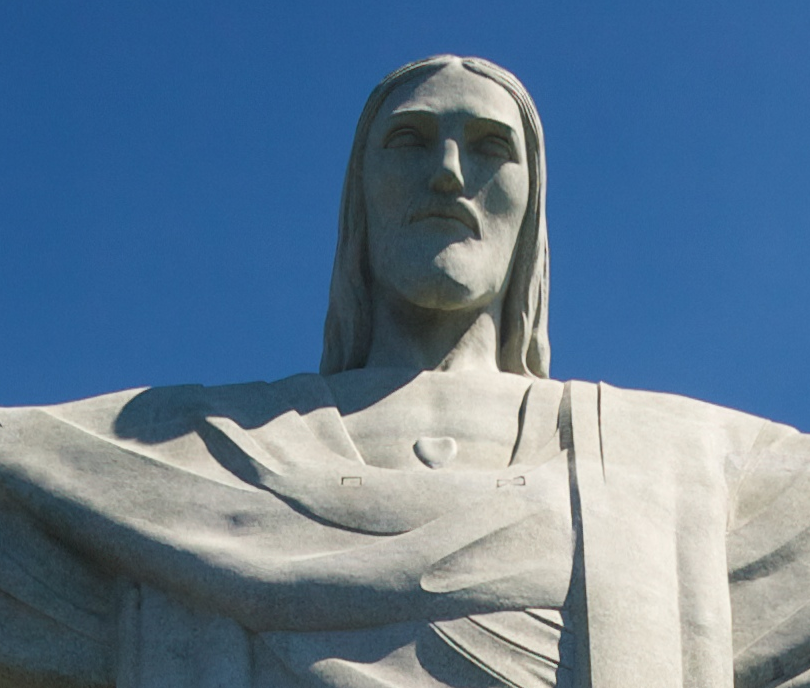 Statue jesus christ sacre coeur rio